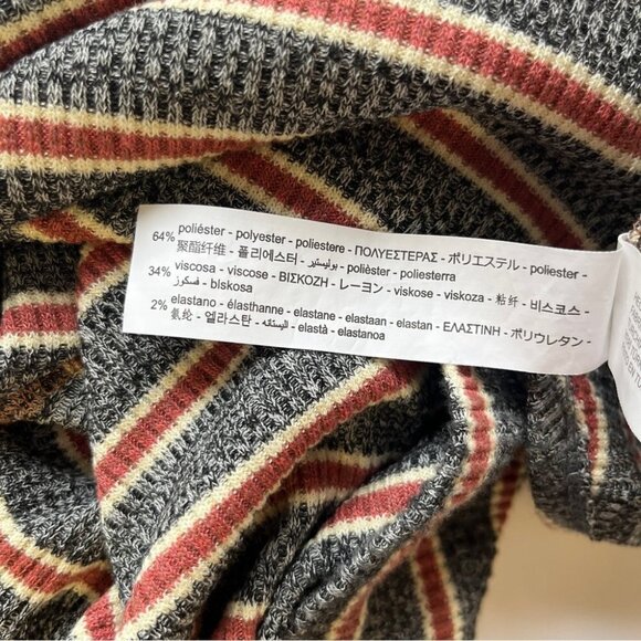 Zara Girl Striped Soft Touch Dress  Long Sleeve Curved Hem Comfy Sz 9, 134cm - Picture 6 of 12